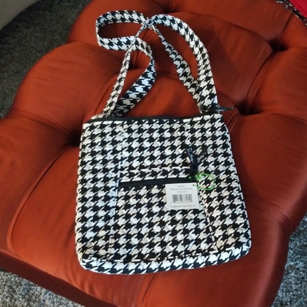 Vera Bradley Hipster Midnight Houndstooth